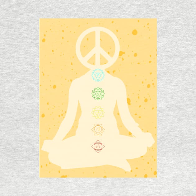 Spiritual Mediation Chakra Peace Graphic by WonderfulHumans